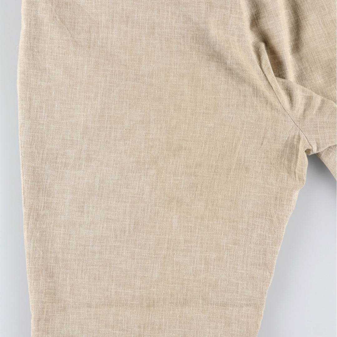1990'S Arnold Palmer Two-Pleat Cotton x Polyester Slacks Pants, Men's Size W36 (approx.), Vintage polyester Beige type Vintage Second Hand