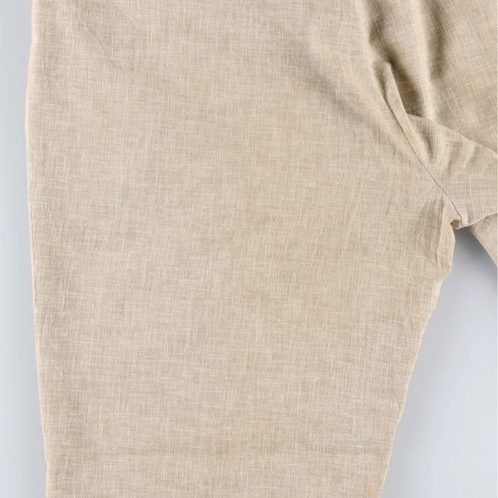 1990'S Arnold Palmer Two-Pleat Cotton x Polyester Slacks Pants, Men's Size W36 (approx.), Vintage polyester Beige type Vintage Second Hand