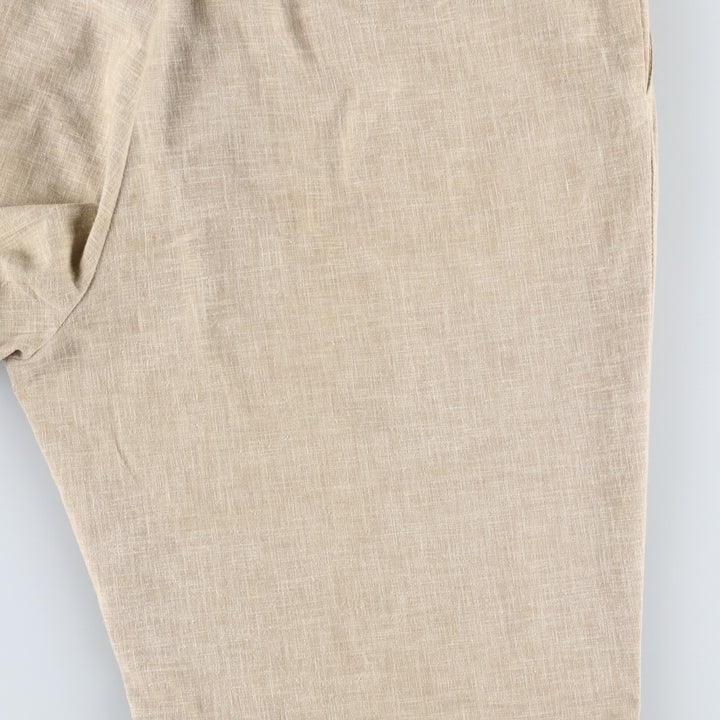 1990'S Arnold Palmer Two-Pleat Cotton x Polyester Slacks Pants, Men's Size W36 (approx.), Vintage polyester Beige type Vintage Second Hand