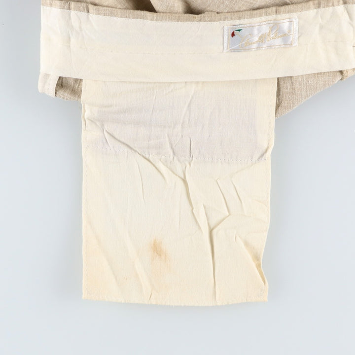 1990'S Arnold Palmer Two-Pleat Cotton x Polyester Slacks Pants, Men's Size W36 (approx.), Vintage polyester Beige type Vintage Second Hand
