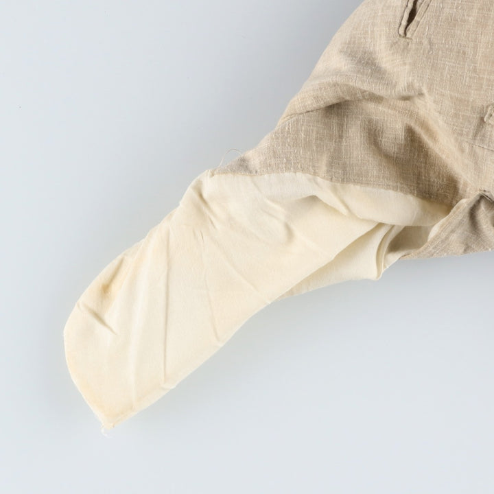 1990'S Arnold Palmer Two-Pleat Cotton x Polyester Slacks Pants, Men's Size W36 (approx.), Vintage polyester Beige type Vintage Second Hand