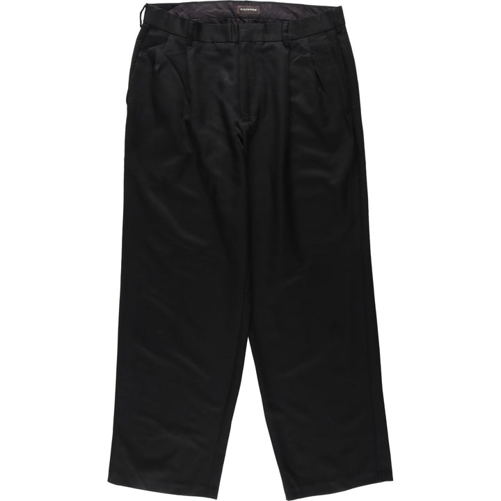 Dockers Two-pleat Slacks, Men's, Size W34 polyester black type Vintage Second Hand
