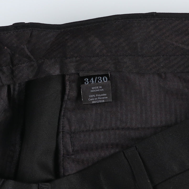 Dockers Two-pleat Slacks, Men's, Size W34 polyester black type Vintage Second Hand