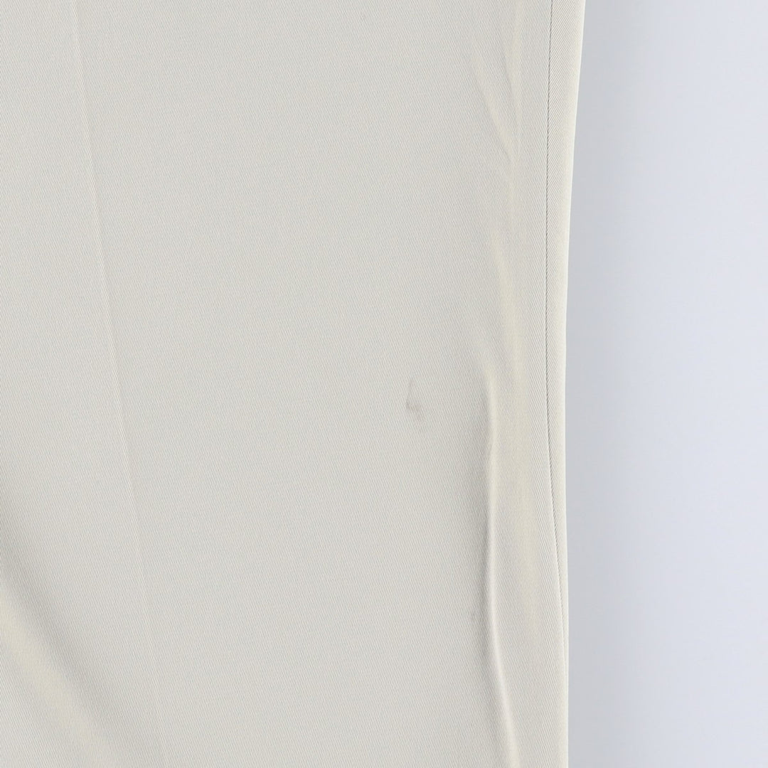 Claiborne two-pleat slacks pants for men, equivalent to size W34. polyester Beige type Vintage Second Hand