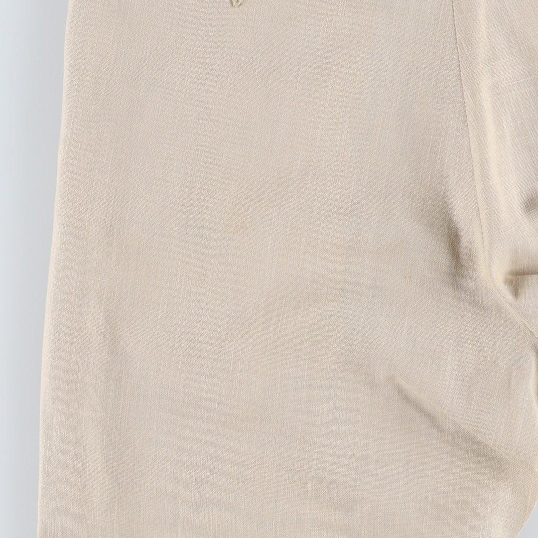 ~90'S FARAH slacks pants, men's size W30 equivalent, vintage. polyester Beige type Vintage Second Hand