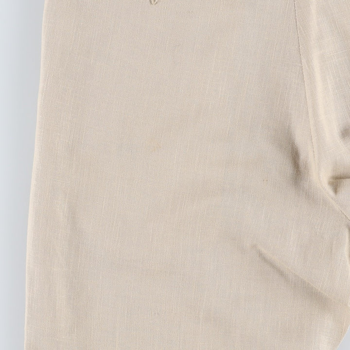 ~90'S FARAH slacks pants, men's size W30 equivalent, vintage. polyester Beige type Vintage Second Hand