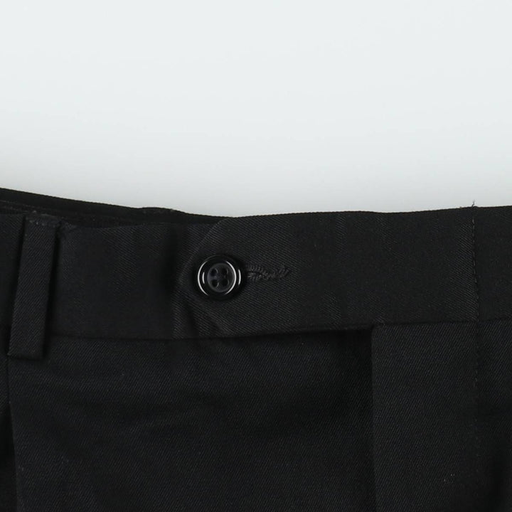Stafford two-pleat wool trousers, men's size W34 (approx.) wool black type Vintage Second Hand