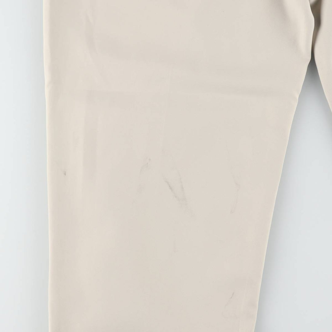 Alan Flusser Golf Two-Pleat Slacks Pants, Men's W35 (approx.) polyester Beige type Vintage Second Hand
