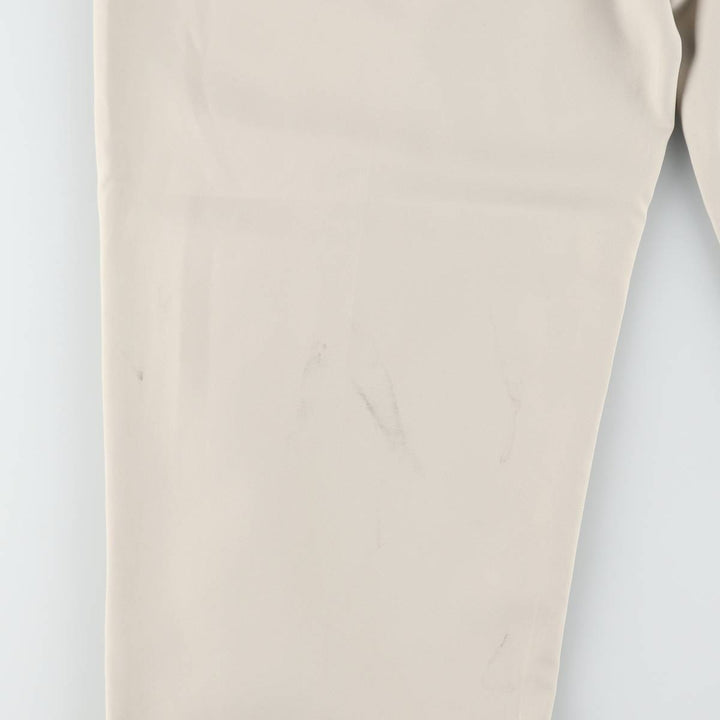 Alan Flusser Golf Two-Pleat Slacks Pants, Men's W35 (approx.) polyester Beige type Vintage Second Hand