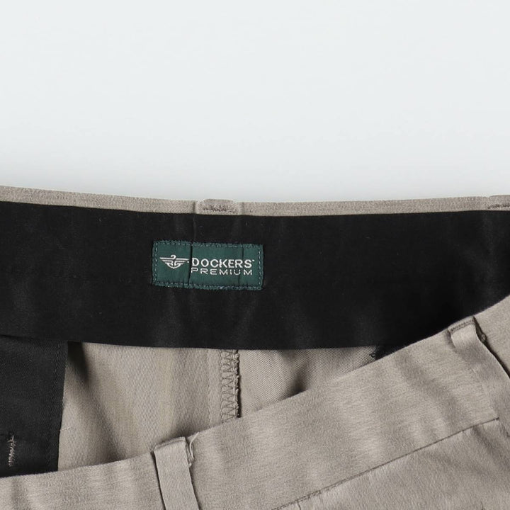 Dockers two-pleat slacks pants, men's size W36 (approx.) unclear Beige type Vintage Second Hand