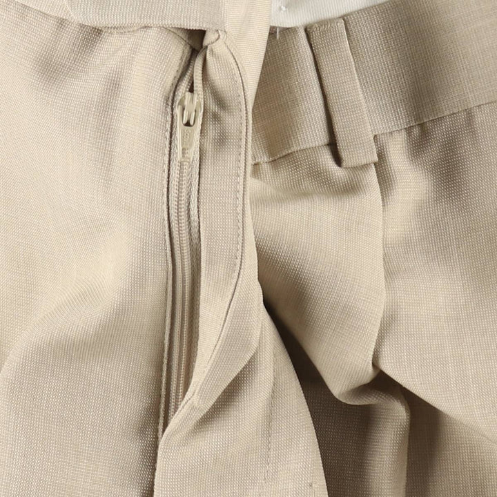 Stafford CLASSIC FIT two-pleat slacks, men's size W34 (approx.) polyester Beige type Vintage Second Hand