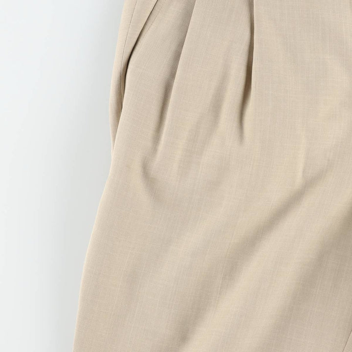 Stafford CLASSIC FIT two-pleat slacks, men's size W34 (approx.) polyester Beige type Vintage Second Hand