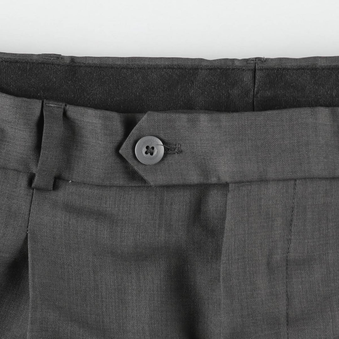 Stafford Two-pleat Slacks, Men's, Size W34 polyester gray type Vintage Second Hand