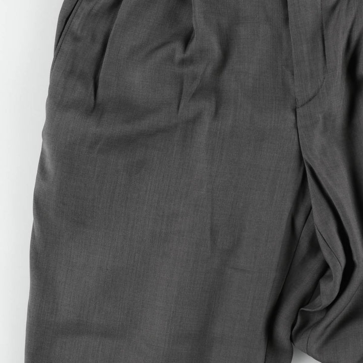 Stafford Two-pleat Slacks, Men's, Size W34 polyester gray type Vintage Second Hand