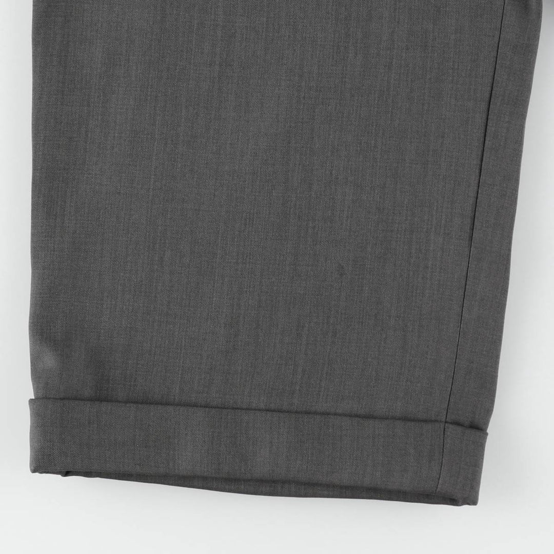 Stafford Two-pleat Slacks, Men's, Size W34 polyester gray type Vintage Second Hand