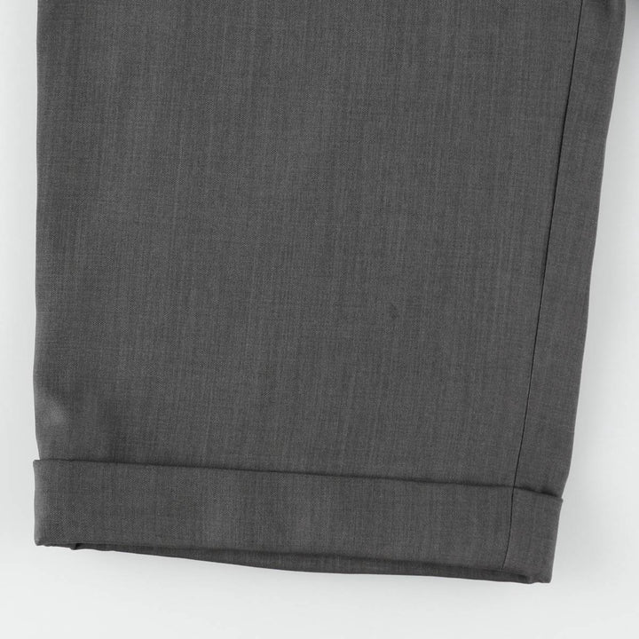 Stafford Two-pleat Slacks, Men's, Size W34 polyester gray type Vintage Second Hand