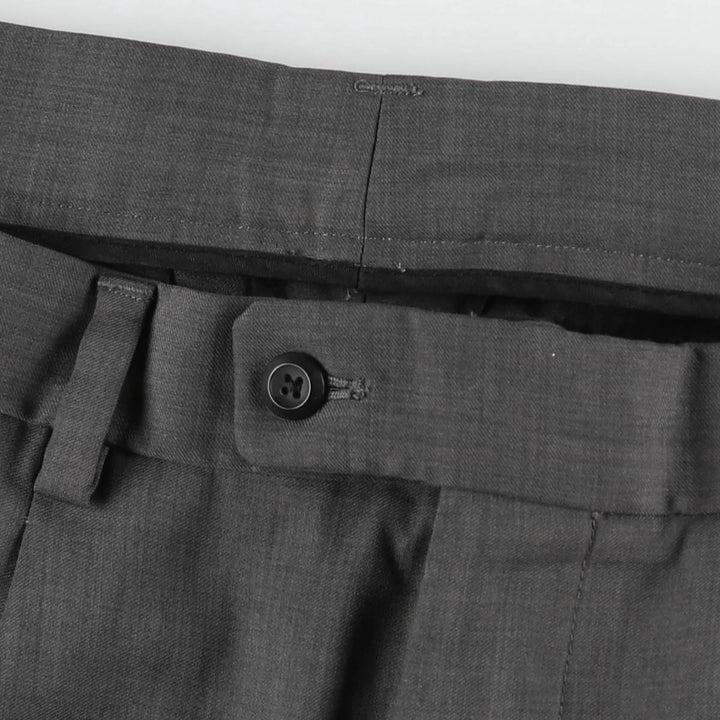 Perry Ellis PERRY ELLIS PORTFOLIO Two-pleat Slacks Men's Size W34 polyester gray type Vintage Second Hand