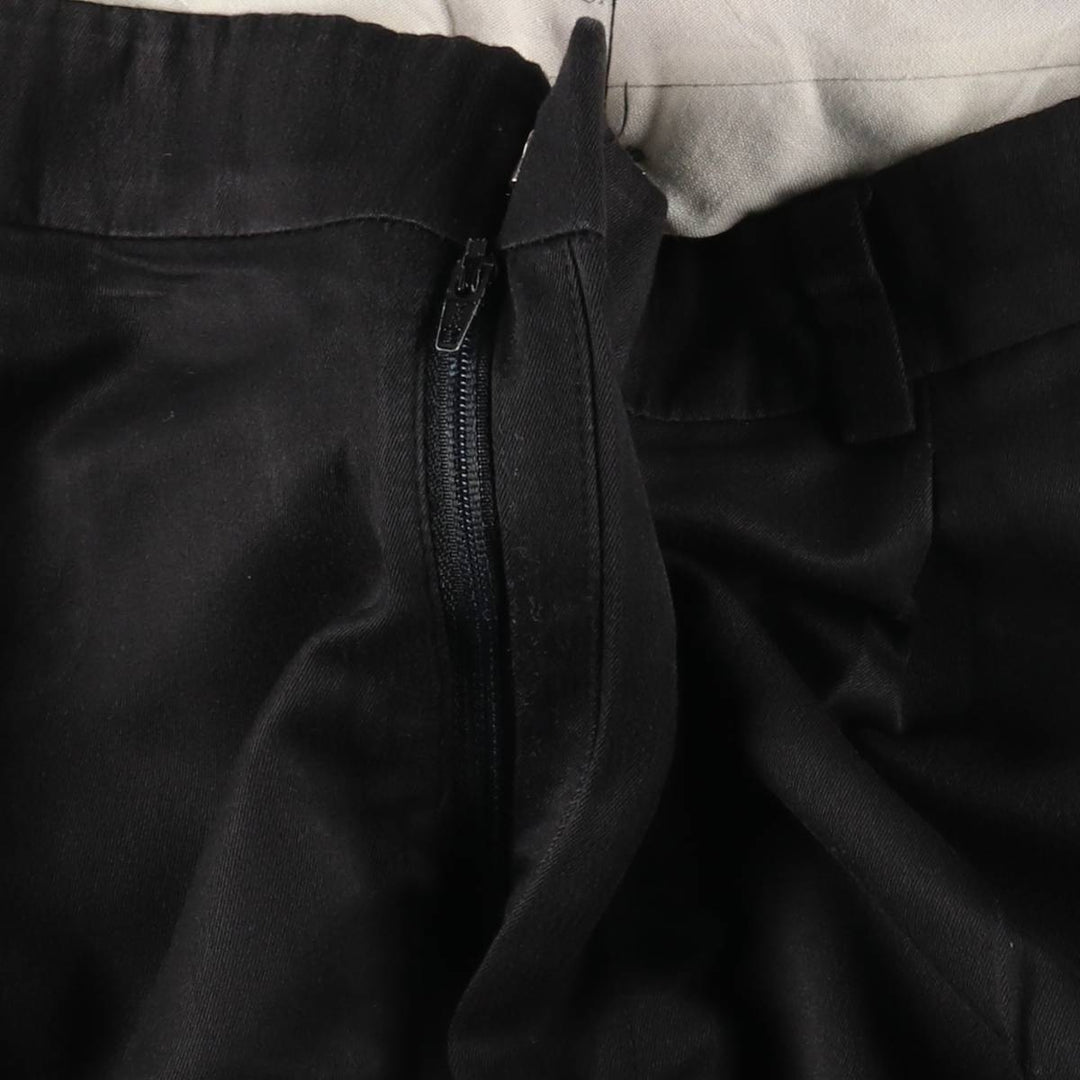 SAVANE Two-pleat Slacks, Men's, Size W34 polyester black type Vintage Second Hand