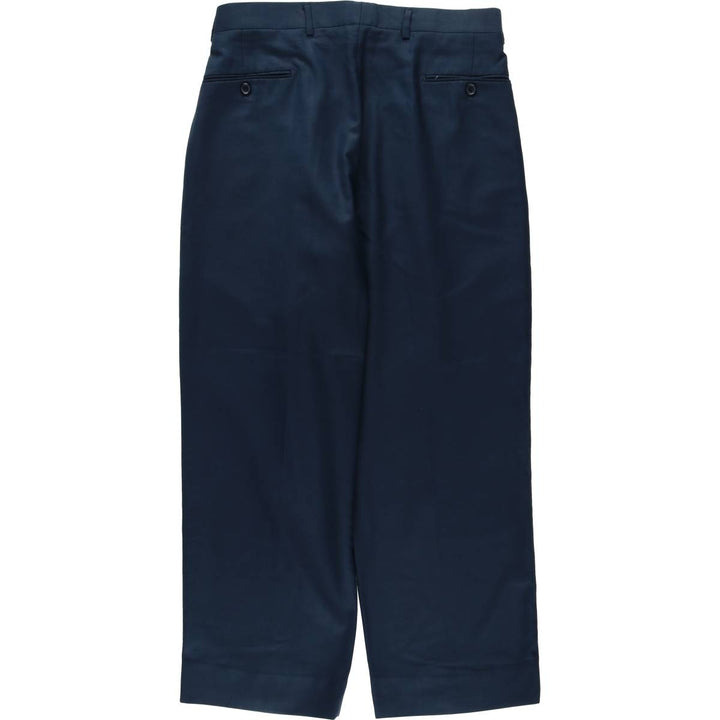BALDASSARI Two-Pleat Slacks Pants, Men's Size W32 (approx.) unclear navy blue type Vintage Second Hand