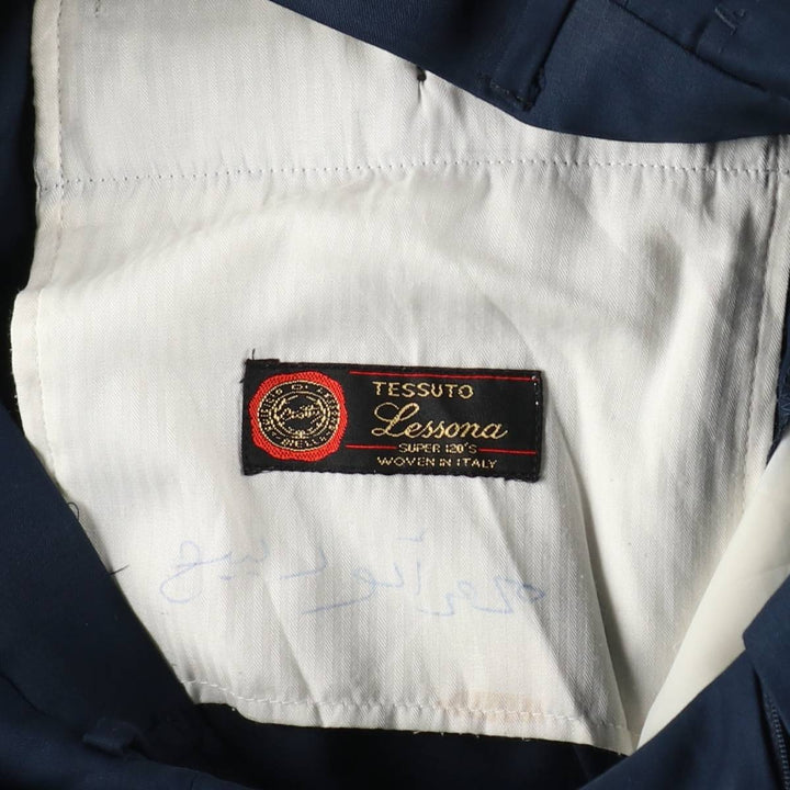 BALDASSARI Two-Pleat Slacks Pants, Men's Size W32 (approx.) unclear navy blue type Vintage Second Hand