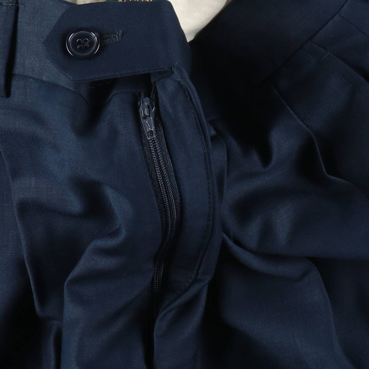 BALDASSARI Two-Pleat Slacks Pants, Men's Size W32 (approx.) unclear navy blue type Vintage Second Hand