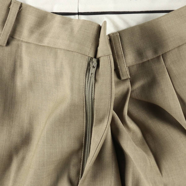 Perry Ellis PERRY ELLIS PORTFOLIO Two-pleat Slacks Men's Size W35 unclear beige type brown Vintage Second Hand