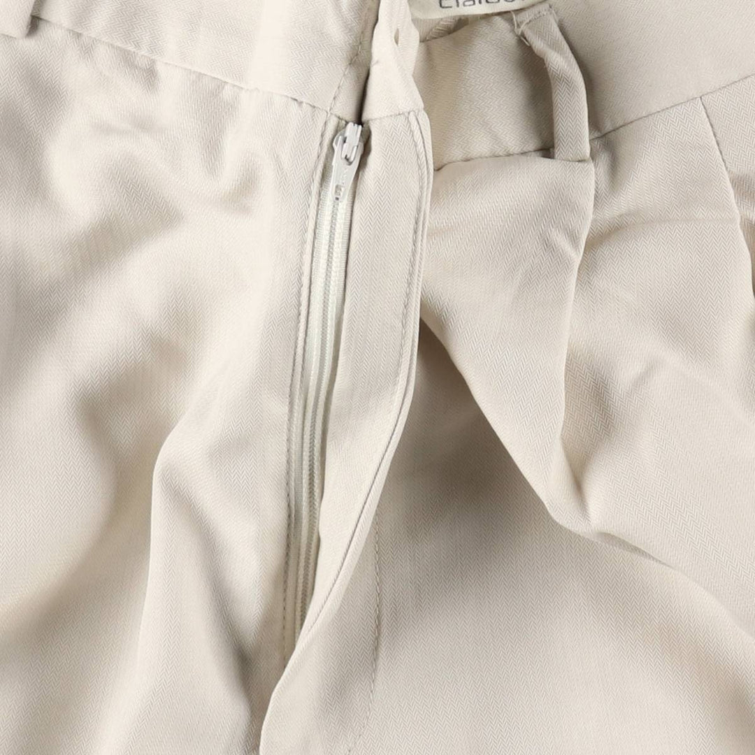 Liz Claiborne Two-pleat Slacks, Men's Size W32 Rayon Beige type Vintage Second Hand