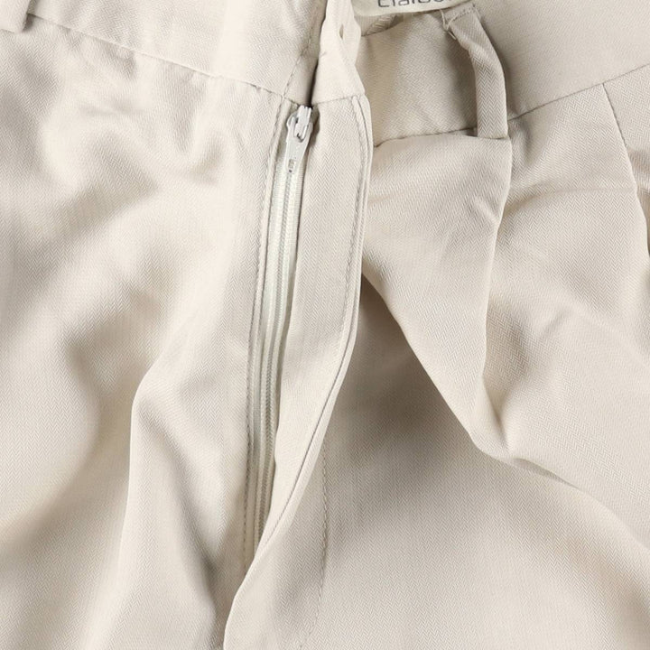 Liz Claiborne Two-pleat Slacks, Men's Size W32 Rayon Beige type Vintage Second Hand
