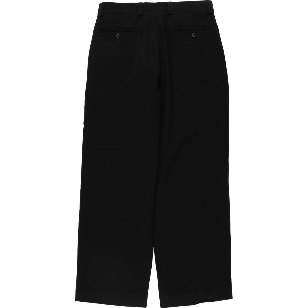 VICCI UOMO Two-pleat slacks, men's size W31 (approx.) polyester black type Vintage Second Hand
