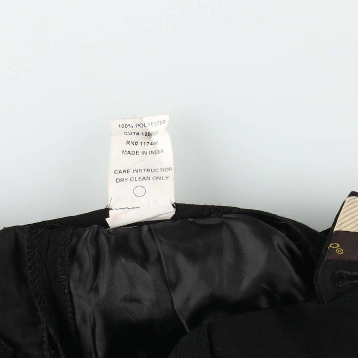 VICCI UOMO Two-pleat slacks, men's size W31 (approx.) polyester black type Vintage Second Hand