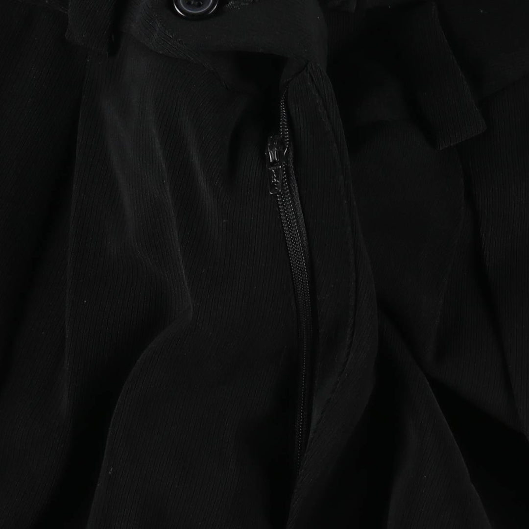 VICCI UOMO Two-pleat slacks, men's size W31 (approx.) polyester black type Vintage Second Hand