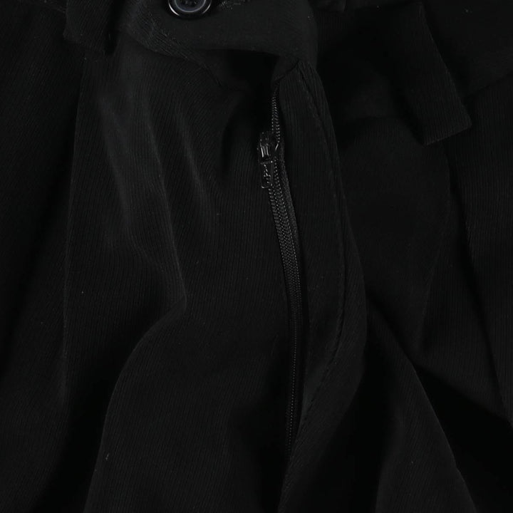 VICCI UOMO Two-pleat slacks, men's size W31 (approx.) polyester black type Vintage Second Hand