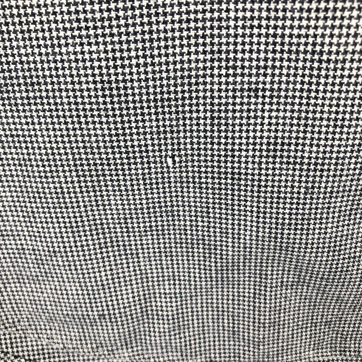 Ralph Lauren BLAIRE Houndstooth Pattern Long-Sleeve Button-Down Check Shirt, Men's Size L (approx.) cotton black type Vintage Second Hand