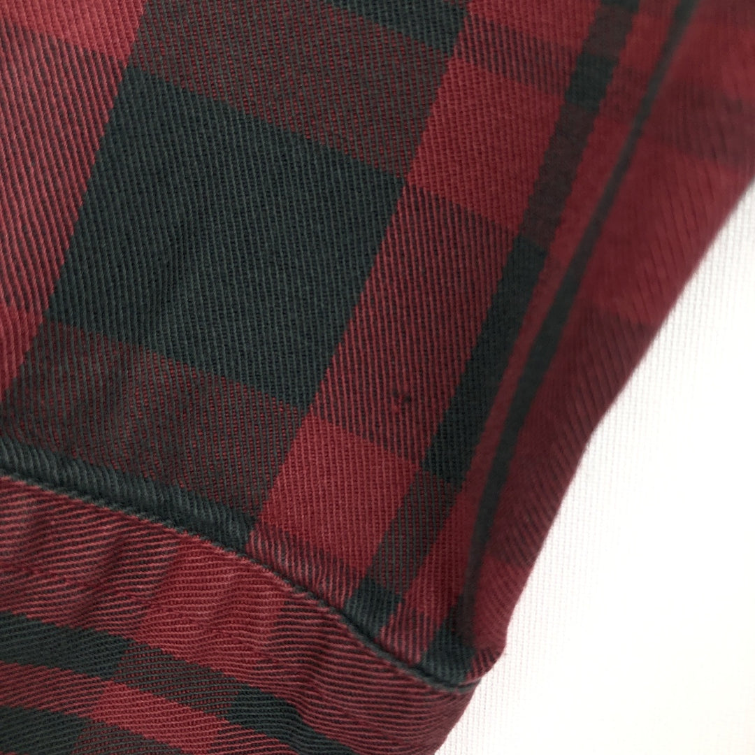 Ralph Lauren long sleeve button down check shirt, men's XL size cotton red type Vintage Second Hand