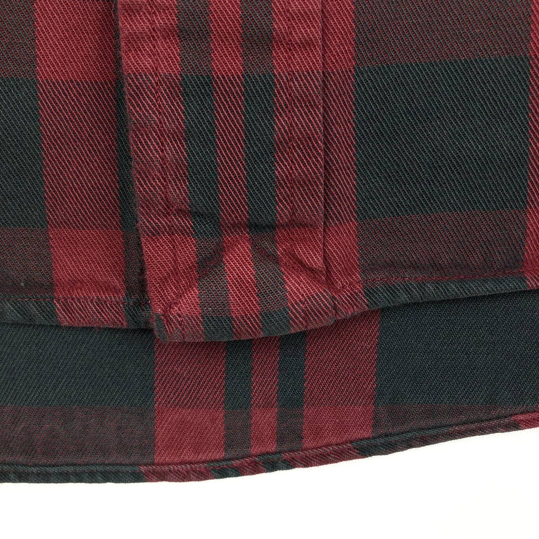 Ralph Lauren long sleeve button down check shirt, men's XL size cotton red type Vintage Second Hand