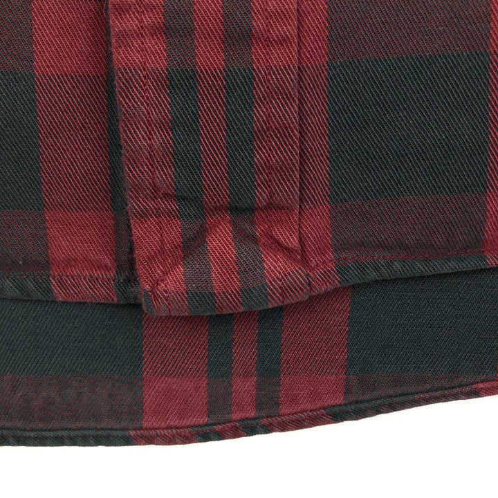 Ralph Lauren long sleeve button down check shirt, men's XL size cotton red type Vintage Second Hand