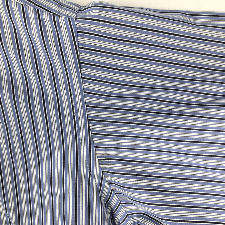 Ralph Lauren BLAKE long sleeve button down striped shirt, men's size M cotton blue type Vintage Second Hand
