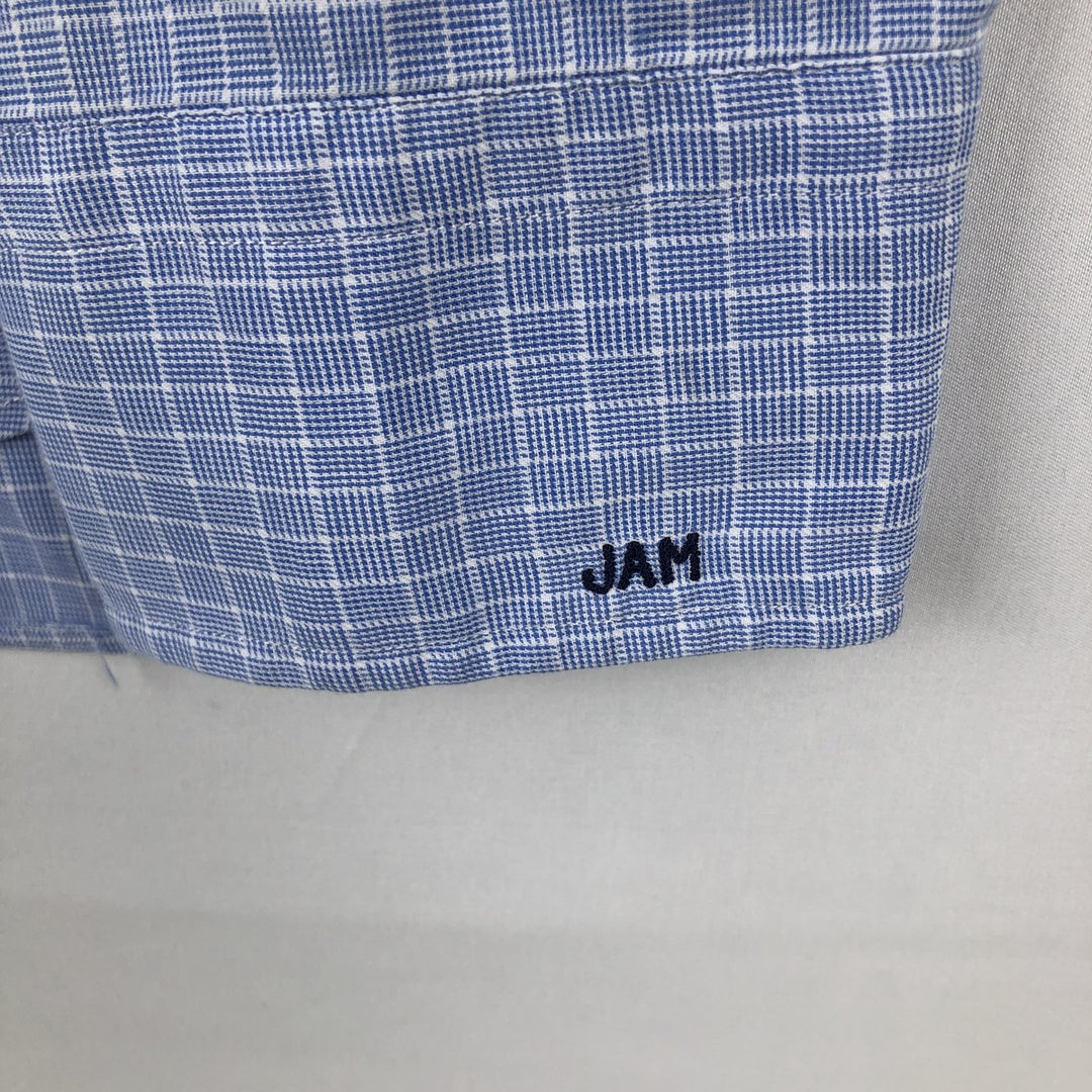 Ralph Lauren POLO by Ralph Lauren ANDREW long sleeve cotton check shirt, men's size L cotton Blue type light blue Vintage Second Hand