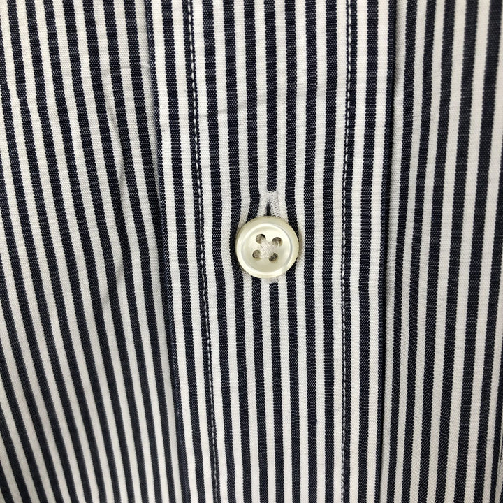 Ralph Lauren BLAKE long sleeve button down striped shirt, men's size M cotton white type Vintage Second Hand