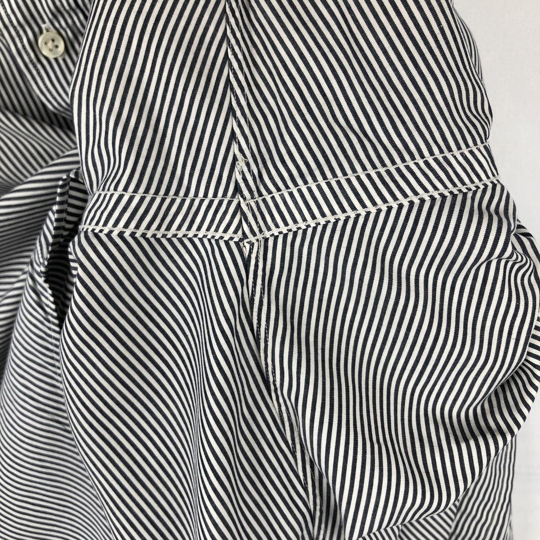 Ralph Lauren BLAKE long sleeve button down striped shirt, men's size M cotton white type Vintage Second Hand