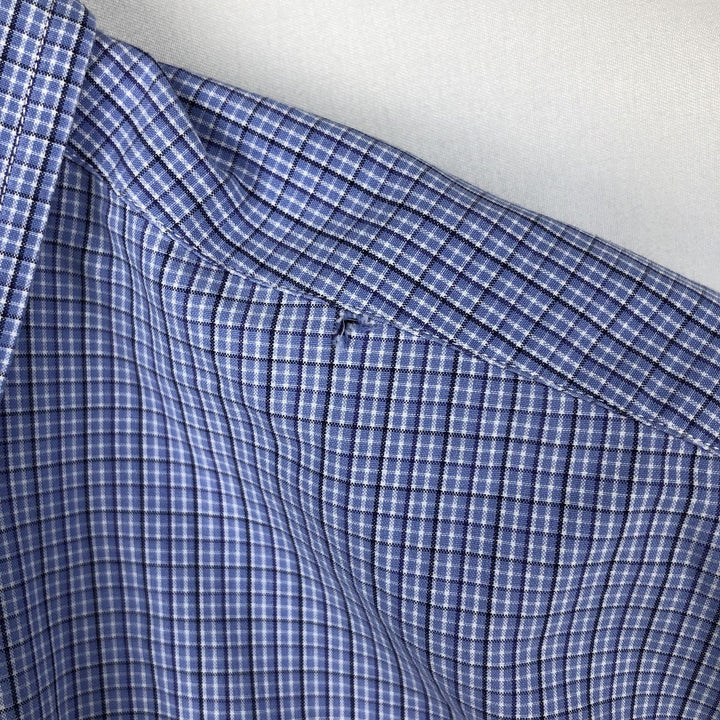 Ralph Lauren YARMOUTH Long Sleeve Button Down Check Shirt Men's XL cotton blue type Vintage Second Hand