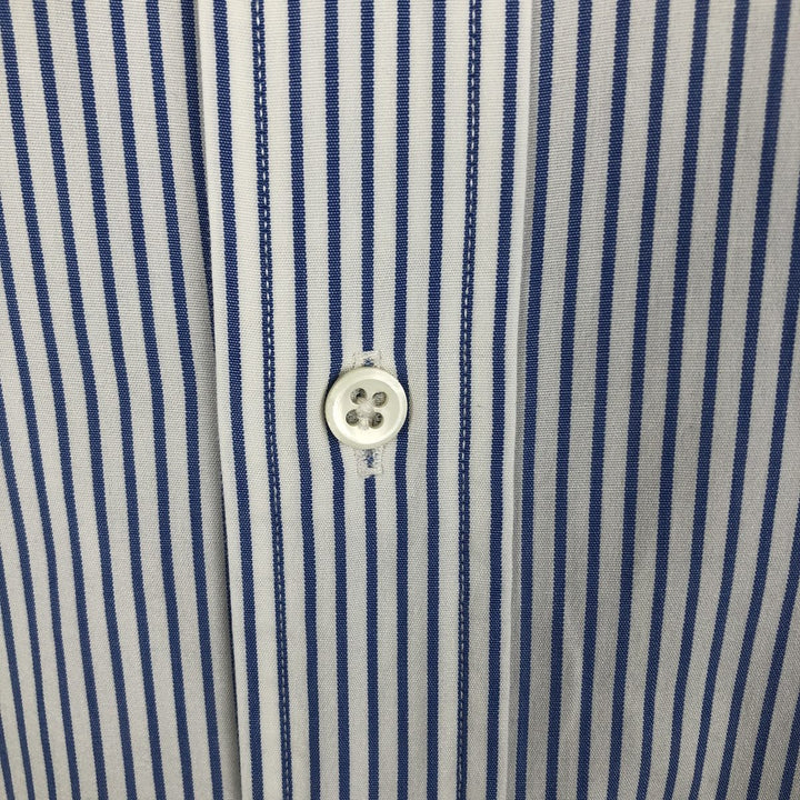 Ralph Lauren POLO by Ralph Lauren Long Sleeve Cotton Striped Shirt Men's Size L cotton blue type Vintage Second Hand