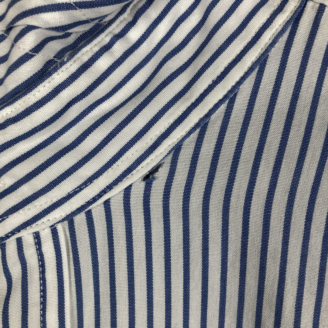 Ralph Lauren POLO by Ralph Lauren Long Sleeve Cotton Striped Shirt Men's Size L cotton blue type Vintage Second Hand