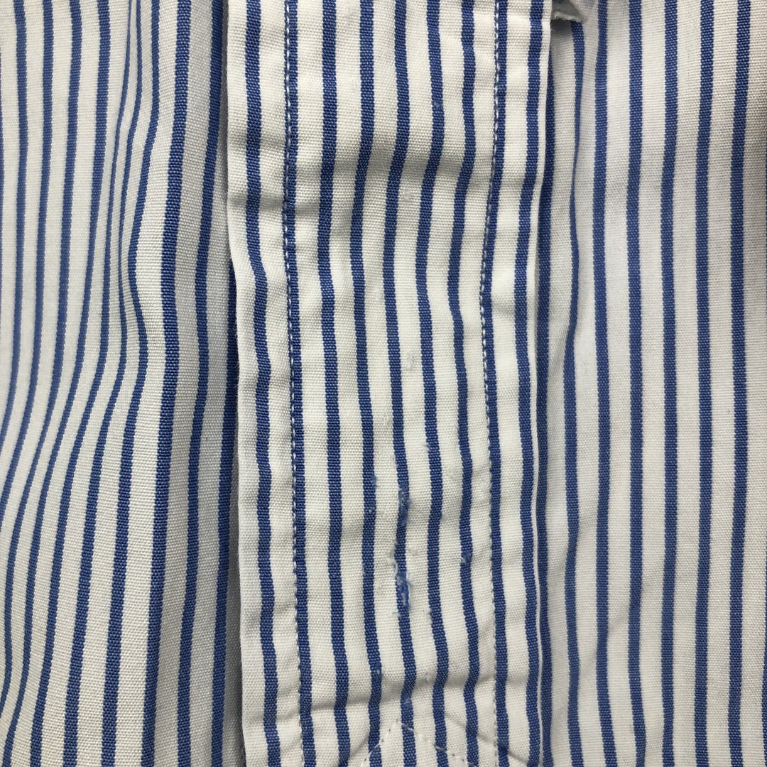 Ralph Lauren POLO by Ralph Lauren Long Sleeve Cotton Striped Shirt Men's Size L cotton blue type Vintage Second Hand