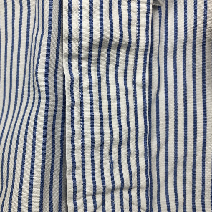Ralph Lauren POLO by Ralph Lauren Long Sleeve Cotton Striped Shirt Men's Size L cotton blue type Vintage Second Hand
