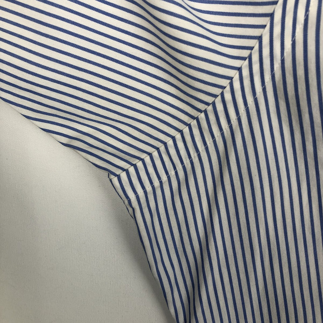 Ralph Lauren POLO by Ralph Lauren Long Sleeve Cotton Striped Shirt Men's Size L cotton blue type Vintage Second Hand