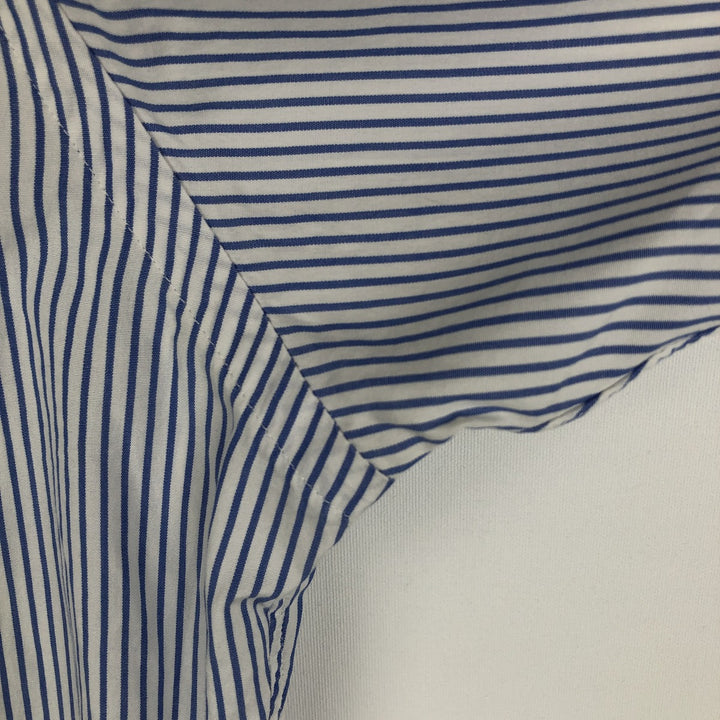 Ralph Lauren POLO by Ralph Lauren Long Sleeve Cotton Striped Shirt Men's Size L cotton blue type Vintage Second Hand