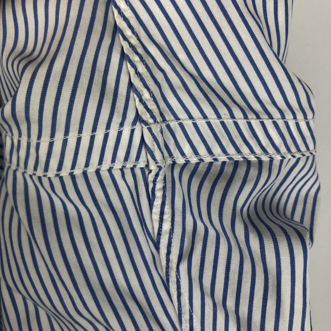 Ralph Lauren POLO by Ralph Lauren Long Sleeve Cotton Striped Shirt Men's Size L cotton blue type Vintage Second Hand
