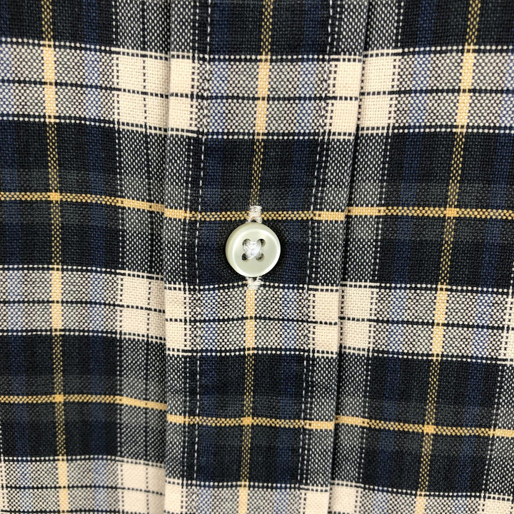 Ralph Lauren Classic Fit Long Sleeve Button Down Check Shirt Men's XL cotton Beige type Vintage Second Hand