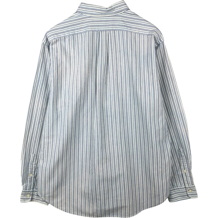 Ralph Lauren Classic Fit Multi-Stripe Long Sleeve Button-Down Striped Shirt, Men's XL cotton white type Vintage Second Hand